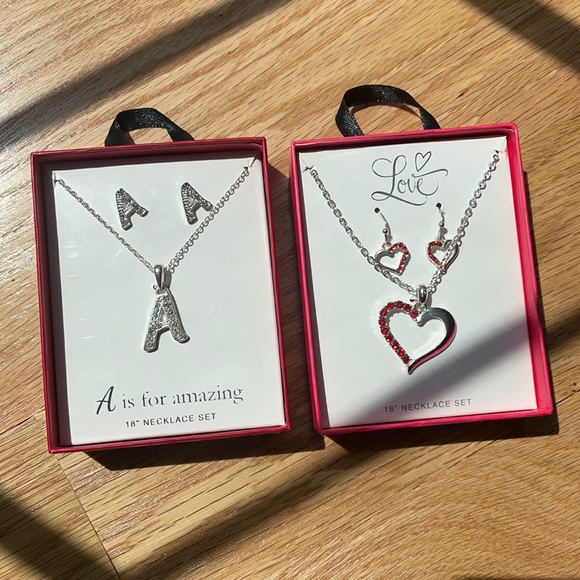 Jewelry - 2 sets of necklaces and earrings (never taken out of the box)
